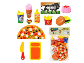 Jiada Fast Food Lunch Play Pizza Set Toy for Kids| Restaurant Role Pretend Play